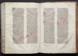 The Gotha Missal: Fol. 152r, Text, ca. 1375. av Master of the Boqueteaux