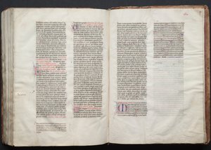 The Gotha Missal: Fol. 157r, Text, ca. 1375. av Master of the Boqueteaux