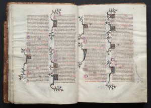 The Gotha Missal: Fol. 15r, Text , c. 1375. av Master of the Boqueteaux