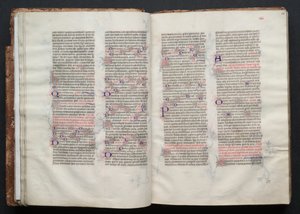 The Gotha Missal: Fol. 24r, Text, c. 1375. av Master of the Boqueteaux
