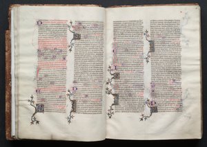 The Gotha Missal: Fol. 25r, Text, ca. 1375. av Master of the Boqueteaux