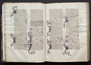 The Gotha Missal: Fol. 29r, Text, c. 1375. av Master of the Boqueteaux