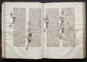 The Gotha Missal: Fol. 33r, Text, c. 1375. av Master of the Boqueteaux