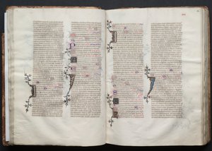 The Gotha Missal: Fol. 33v, text, c. 1375. av Master of the Boqueteaux