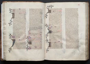 The Gotha Missal: Fol. 38r, Text, c. 1375. av Master of the Boqueteaux
