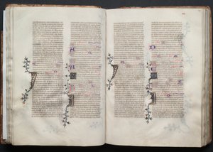 The Gotha Missal: Fol. 42r, Text, c. 1375. av Master of the Boqueteaux