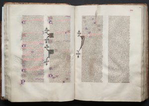 The Gotha Missal: Fol. 44r, Text, c. 1375. av Master of the Boqueteaux