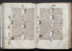 The Gotha Missal: Fol. 81r, Text, c. 1375. av Master of the Boqueteaux