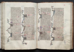 The Gotha Missal: Fol. 97r, Text, ca. 1375. av Master of the Boqueteaux