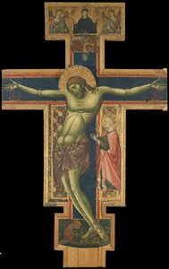 Krucifix av Master of the Borgo Crucifix