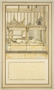 Biskop Paul Bushs grav, i Bristol Cathedral, ca 1799 (akvarell på papper) av Master of the Bristol Church Monuments