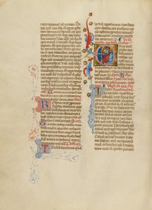 Inledande text E: Sankt Jakob den store av Master of the Brussels Initials