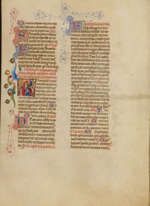 Initial R: Jungfru Maria i bön
