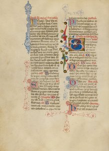 Inledande S: Den Helige Andes duva av Master of the Brussels Initials