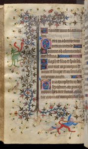 Timmar av Karl den ädle, kung av Navarra (1361-1425): fol. 135v, Text av Master of the Brussels Initials and Associates