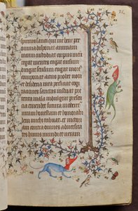 Timmar av Karl den ädle, kung av Navarra (1361-1425): fol. 16r, Text av Master of the Brussels Initials and Associates