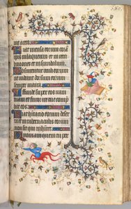 Timmar av Karl den ädle, kung av Navarra (1361-1425): fol. 189r, Text av Master of the Brussels Initials and Associates