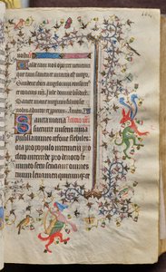 Timmar av Karl den ädle, kung av Navarra (1361-1425): fol. 51r, Text av Master of the Brussels Initials and Associates