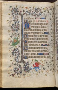 Timmar av Karl den ädle, kung av Navarra (1361-1425): fol. 55v, Text av Master of the Brussels Initials and Associates