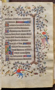 Timmar av Karl den ädle, kung av Navarra (1361-1425): fol. 56r, Text av Master of the Brussels Initials and Associates