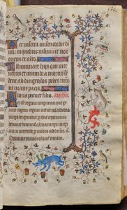 Timmar av Karl den ädle, kung av Navarra (1361-1425): fol. 66r, Text av Master of the Brussels Initials and Associates