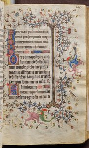 Timmar av Karl den ädle, kung av Navarra (1361-1425): fol. 73r, Text av Master of the Brussels Initials and Associates