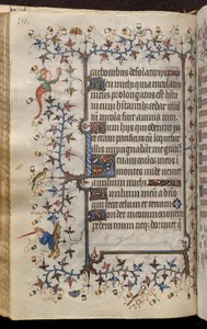 Timmar av Karl den ädle, kung av Navarra (1361-1425): fol. 75v, Text av Master of the Brussels Initials and Associates