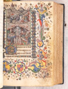 Timmar för Karl den ädle, kung av Navarra 1361-1425: fol. 106r, sista domen, c. 1405. av Master of the Brussels Initials and Associates