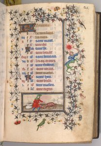 Timmar för Karl den ädle, kung av Navarra 1361-1425: fol. 11r, november, c. 1405.