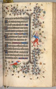 Timmar för Karl den ädle, kung av Navarra 1361-1425: fol. 181r, Text, ca. 1405. av Master of the Brussels Initials and Associates