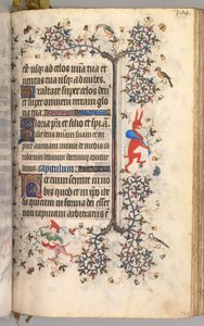 Timmar för Karl den ädle, kung av Navarra 1361-1425: fol. 194r, Text, ca. 1405. av Master of the Brussels Initials and Associates