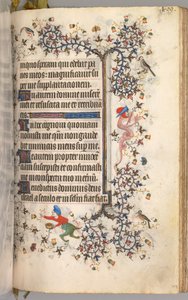 Timmar för Karl den ädle, kung av Navarra 1361-1425: fol. 199r, Text, ca. 1405. av Master of the Brussels Initials and Associates