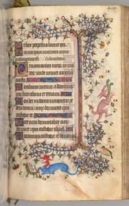 Timmar för Karl den ädle, kung av Navarra 1361-1425: fol. 204r, Text, c. 1405. av Master of the Brussels Initials and Associates