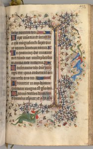 Timmar för Karl den ädle, kung av Navarra 1361-1425: fol. 206r, Text, c. 1405. av Master of the Brussels Initials and Associates