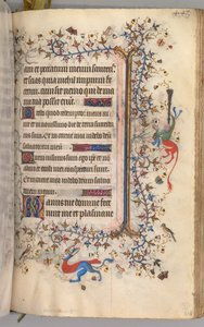 Timmar för Karl den ädle, kung av Navarra 1361-1425: fol. 218r, Text, ca. 1405. av Master of the Brussels Initials and Associates
