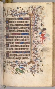 Timmar för Karl den ädle, kung av Navarra 1361-1425: fol. 223r, Text, ca. 1405.