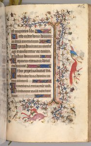 Timmar för Karl den ädle, kung av Navarra 1361-1425: fol. 225r, Text, ca. 1405. av Master of the Brussels Initials and Associates