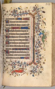 Timmar för Karl den ädle, kung av Navarra 1361-1425: fol. 229r, Text, ca. 1405. av Master of the Brussels Initials and Associates