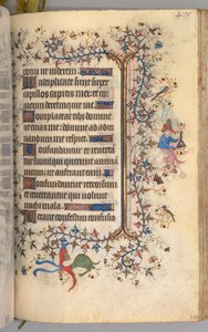 Timmar för Karl den ädle, kung av Navarra 1361-1425: fol. 232r, Text, ca. 1405.