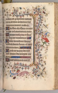 Timmar för Karl den ädle, kung av Navarra 1361-1425: fol. 234r, Text, ca. 1405. av Master of the Brussels Initials and Associates