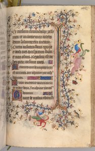 Timmar för Karl den ädle, kung av Navarra 1361-1425: fol. 237r, Text, ca. 1405. av Master of the Brussels Initials and Associates