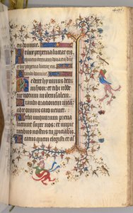 Timmar för Karl den ädle, kung av Navarra 1361-1425: fol. 242r, Text, ca. 1405. av Master of the Brussels Initials and Associates