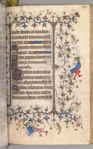 Timmar för Karl den ädle, kung av Navarra 1361-1425: fol. 246r, Text, ca. 1405. av Master of the Brussels Initials and Associates