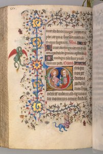 Timmar för Karl den ädle, kung av Navarra 1361-1425, fol. 269v, SS. Simon och Judas, ca. 1405. av Master of the Brussels Initials and Associates