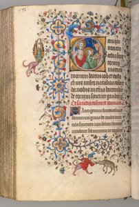 Timmar för Karl den ädle, kung av Navarra 1361-1425, fol. 280v, SS. Job och Eustace, ca. 1405.