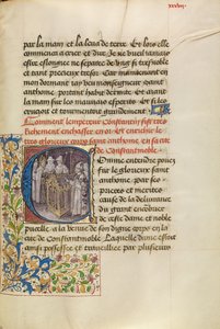 Initial C: Kejsaren av Konstantinopel förankrar Sankt Antonius kropp