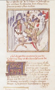 Ms 622 fol.9v Cadmus, grundlægger af Theben, fra 