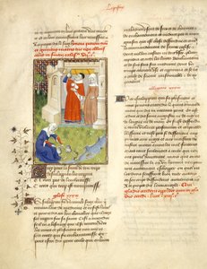 Harley 4431 f.113v, Aesculapius och Circe, illustration från 
