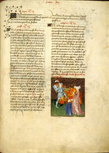 Harley 4431, f.135, Hector och Andromache, från 