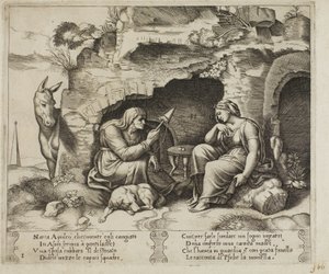 Apuleius förvandlas till en åsna av Master of the Die